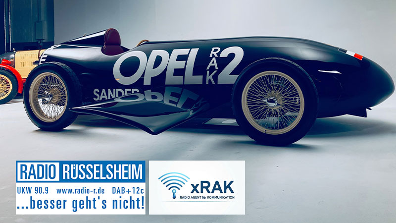 Fritz von Opel hat 1928 ein Raketen-Auto gebaut. Radio Rüsselsheim hat einen KI-Agenten nach ihm benannt.